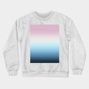 Pastel Ombre Feminine Pink, Cream and Blue Gradient Crewneck Sweatshirt